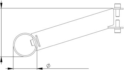 RF elements BR-WG3, Mounting bracket for TNA-305X