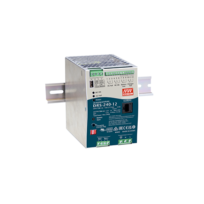 MEAN WELL DRS-240-24, DIN rail power supply, UPS, 24V, 240W