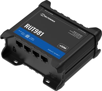 Teltonika RUT981, Industrial 4G Wi-Fi 4 router