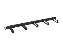 Solarix cable managment panel 19 0,5U, black