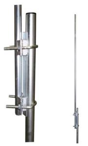 Extension for pole I , height 200cm, d=35mm + 2x U-Bolt 100mm