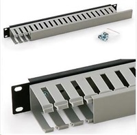 TRITON 19 cable management panel 1U-sided plastic strip, gray-black = corresponds to the picture!