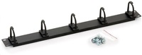 TRITON 19 cable management panel 1U - 5x large plastic handle, black