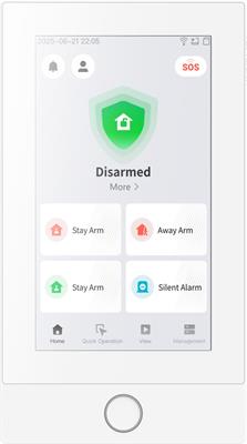 Hikvision DS-PK670W/White, AX HYBRID PRO touchscreen keypad, white