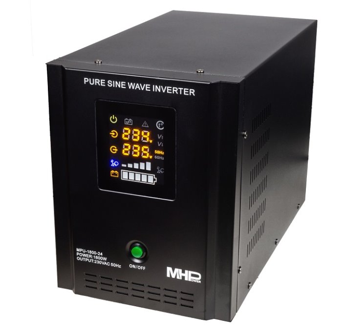 MHPower MPU-2100-24 backup power supply, UPS, 2100W, pure sine wave, 24V