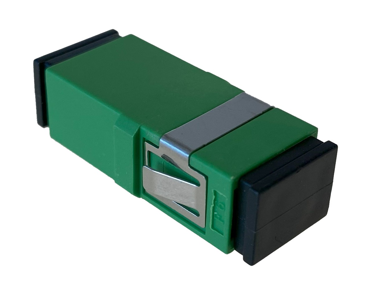 Masterlan fiber optic coupler SC-SC, APC, Singlemode, Simplex, without flange