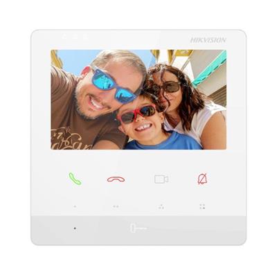 Hikvision DS-KH7100EY-E2/White - 2-wire 4,3 IP monitor with touch buttons, white