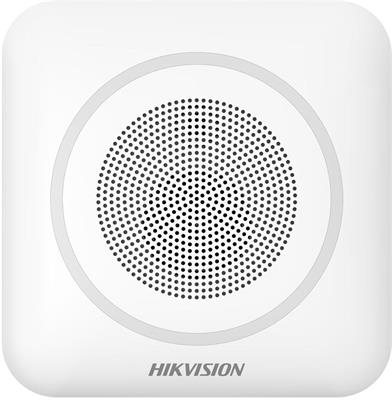 Hikvision AX PRO Wireless internal siren with microphone, red