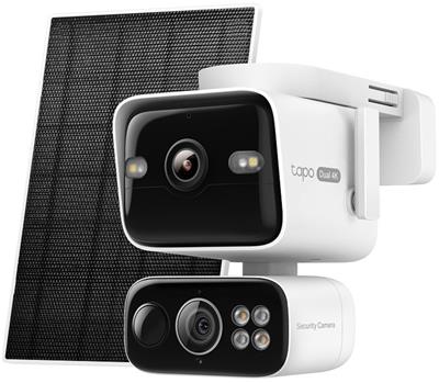 TP-Link Tapo C675D KIT, Solar-powered pan/tilt dual camera, 8MP