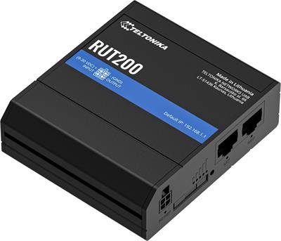 Teltonika RUT200, Industrial 4G Wi-Fi 4 router