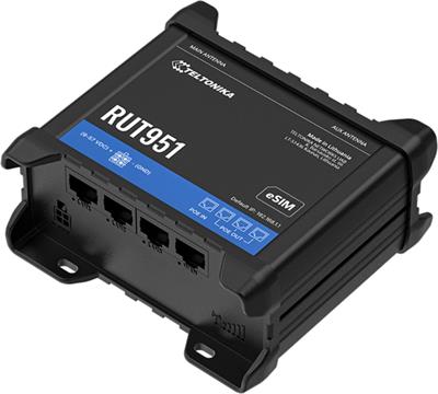 Teltonika RUT951 PoE+ Industrial Cellular Router with eSIM