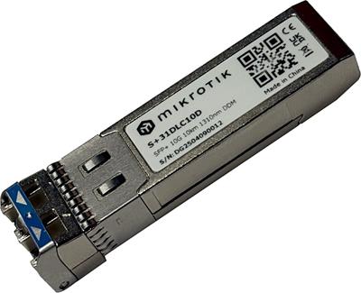 MikroTik SFP+ module S+31DLC10D, SM, 10km, 10G, 1310nm