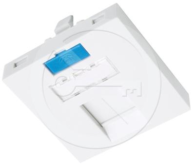 Solarix module French style Solarix 45 x 45mm for 1 keystone, straight, white