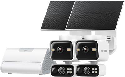 TP-Link Tapo HB410, Set of 3MP PT cameras, solar panels and hub