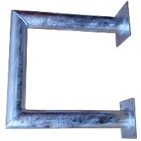 Antenna wall-mount U , lenght 40cm, height 40cm, d=60mm with flat base