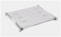 TRITON Police perforations 19 , 1U / 550 mm, 80 kg load capacity, gray