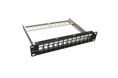 Solarix 10" modular bare patch panel 12 ports 1U 