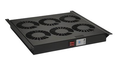 Solarix Universal ventilation unit with 6 fans with thermostat BK for ceiling and floor VJ-R6