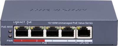 Hikvision DS-3E0105P-E/M(C), PoE switch