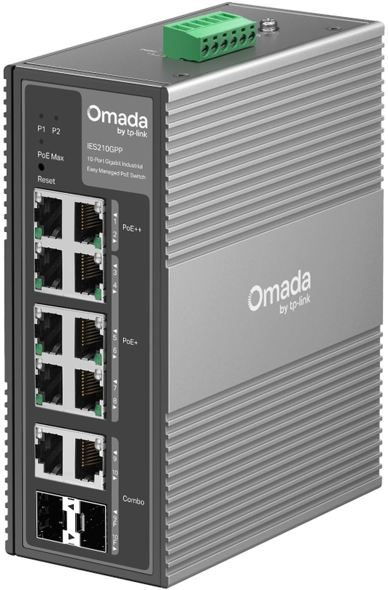 TP-Link IES210GPP - Omada industrial PoE switch