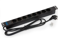 TRITON 19 Distribution Panel 8x230V DIN - 2m, Black